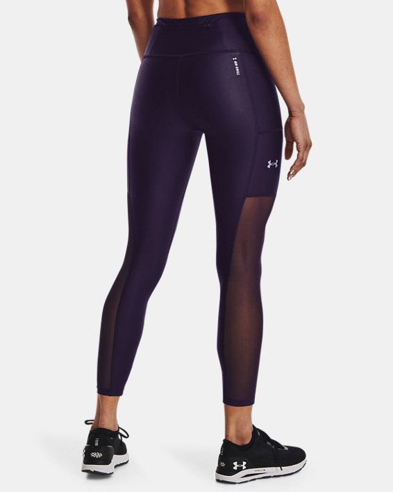 Women's UA Iso-Chill Run Ankle Tights, Purple, pdpMainDesktop image number 1